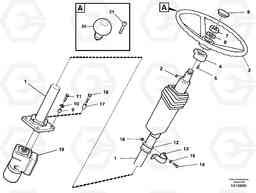 34396 Steering column assembly L330C SER NO 60188-, Volvo Construction Equipment