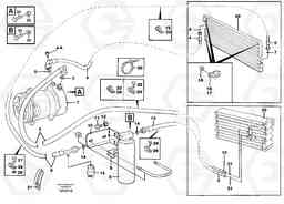 86987 Assembly hoses: Evaparator, receiver drier, condenser. L330D, Volvo Construction Equipment