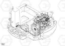 3603 Fuel pipe - Fuel tank ECR58, Volvo Construction Equipment