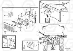 99292 Lighting, rear A35D, Volvo Construction Equipment