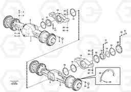 878 Planet axles with fitting parts L180E S/N 8002 - 9407, Volvo Construction Equipment