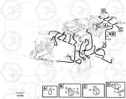 16715 Cable harness, Radiator casing L50E BRAZIL, S/N 71001 -, Volvo Construction Equipment