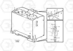 41433 Hydraulic oil tank, with fitting parts L180E S/N 5004 - 7398 S/N 62501 - 62543 USA, Volvo Construction Equipment