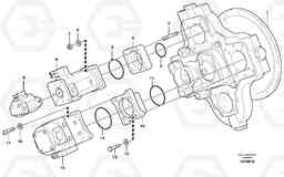 20258 Hydraulic pump with fitting parts L330D, Volvo Construction Equipment