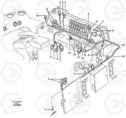 23488 Cable harnesses, control panel L50E BRAZIL, S/N 71001 -, Volvo Construction Equipment