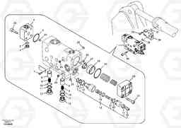 8892 Working hydraulic, dipper arm rupture valve mount. EC180B, Volvo Construction Equipment