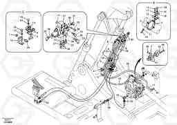 62404 Working hydraulic, 2nd boom cylinder on adjustable boom EC160B PRIME S/N 12001-, Volvo Construction Equipment