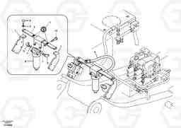 10126 Working hydraulic, hammer and shear for return filter EC160B, Volvo Construction Equipment