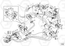 19440 Hydraulic system, upper brake line EW130, Volvo Construction Equipment