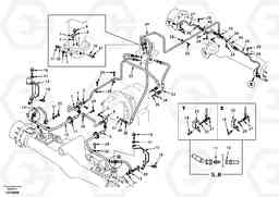 18940 Hydraulic system, lower brake line EW130, Volvo Construction Equipment
