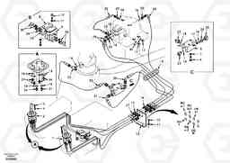 45250 Servo system, control valve to remote control valve EW130, Volvo Construction Equipment