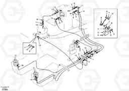 61937 Servo system, control valve to remote control valve EW130, Volvo Construction Equipment