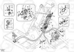 57537 Working hydraulic, 2nd boom cylinder on adjustable boom EC240B SER NO INT 12641- EU & NA 80001-, Volvo Construction Equipment