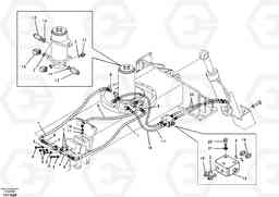 78644 Turning joint line, turning joint to travel motor EW55B, Volvo Construction Equipment