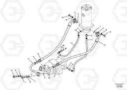 9195 Turning joint line, turning joint to travel motor EW145B, Volvo Construction Equipment