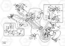 55684 Servo system, control valve to solenoid valve and swing motor. EW145B, Volvo Construction Equipment