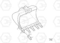 49941 Buckets for Quickfit EW145B PRIME S/N 15001-, Volvo Construction Equipment