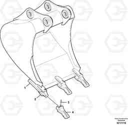 91136 Bucket ATTACHMENTS ATTACHMENTS EXCAVATORS BUCKETS&HAMMERS, GEN. B/C, Volvo Construction Equipment