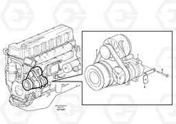 58255 Compressor for cooling agent R134a with fitting parts. L150E S/N 8001 -, Volvo Construction Equipment