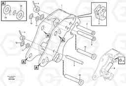 42779 Hydraulic attachment bracket BL71 S/N 16827 -, Volvo Construction Equipment