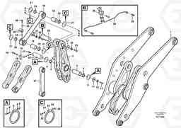 77618 Rear links with assembly parts L150E S/N 10002 - 11594, Volvo Construction Equipment