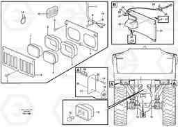 97583 Lighting, rear A25D S/N 13001 -, Volvo Construction Equipment