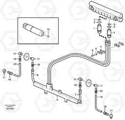 36269 Central lubrication, tool bar L50E BRAZIL, S/N 71001 -, Volvo Construction Equipment