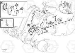 22094 Cable harness, attachmentbracket. L150E S/N 10002 - 11594, Volvo Construction Equipment