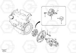 100082 Pump gearbox with assembling parts ECR58, Volvo Construction Equipment