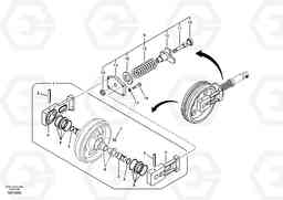 53824 Front idler ECR58, Volvo Construction Equipment