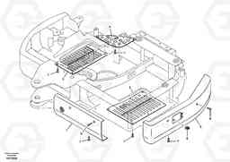 4637 Hatches under engine, hydr.pumps, cooler, m.valve and fuel tank. ECR58, Volvo Construction Equipment