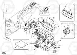 4661 Air duct in cabin and cabin floor ECR58, Volvo Construction Equipment