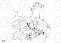 4709 Servo system, control valve piping. ECR58, Volvo Construction Equipment