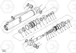 60566 Boom swing cylinder ECR58, Volvo Construction Equipment