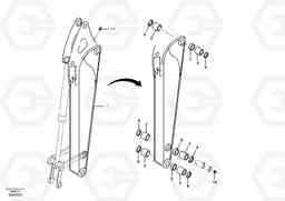 67848 Dipper arm and grease piping with piping seat ECR58, Volvo Construction Equipment