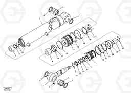 60563 Dipper arm cylinder ECR58, Volvo Construction Equipment