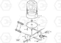 44362 Revolving warning light. L180E S/N 5004 - 7398 S/N 62501 - 62543 USA, Volvo Construction Equipment