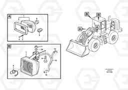 20628 Lighting, front L180E S/N 8002 - 9407, Volvo Construction Equipment