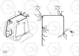 5156 Cable Harness cab int. roof BL60, Volvo Construction Equipment