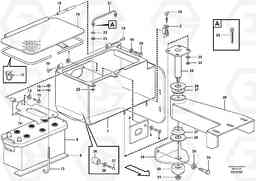 33154 Battery box with fitting parts. L150E S/N 8001 -, Volvo Construction Equipment