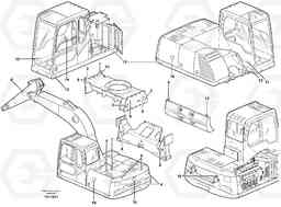 4849 Sign plates and transfer,outer location EW180B, Volvo Construction Equipment