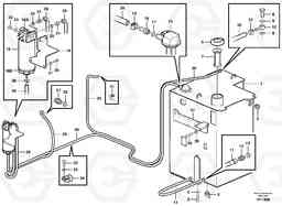 78071 Fuel tank, fuel pipes EW140B, Volvo Construction Equipment