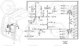 40565 Cable harness, control panel right BL70, Volvo Construction Equipment