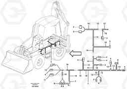 1557 Cable harness rear valve block BL71, Volvo Construction Equipment