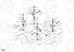 4453 Engine mounting EC360B, Volvo Construction Equipment