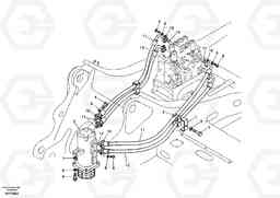 49445 Turning joint line, control valve to turning joint EC330B, Volvo Construction Equipment