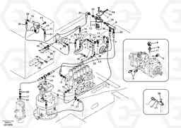 47978 Servo system, pump piping and filter mount. EC330B, Volvo Construction Equipment