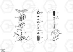 50813 Working hydraulic, remote control valve pedal for hammer and shear EC360B, Volvo Construction Equipment