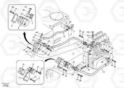 99510 Working hydraulic, hammer and shear for upper EC360B, Volvo Construction Equipment