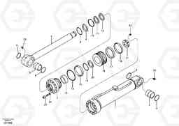 96070 Hydraulic cylinder, Removal Counterweight. EC360B SER NO INT 12152- EU&NA 80001-, Volvo Construction Equipment